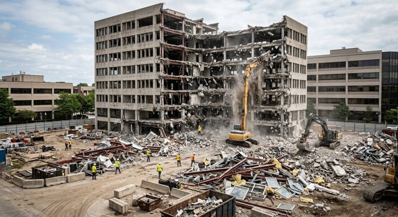 Commercial Site Demolition in Houston, TX