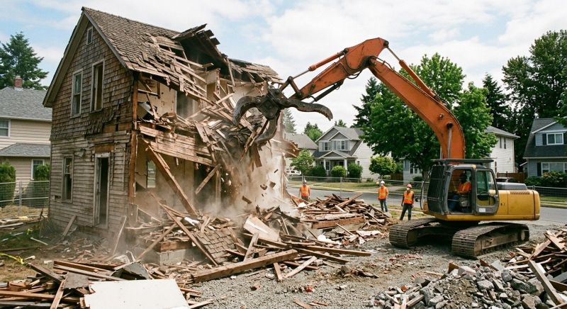 House Wrecking in Old Bridge, NJ